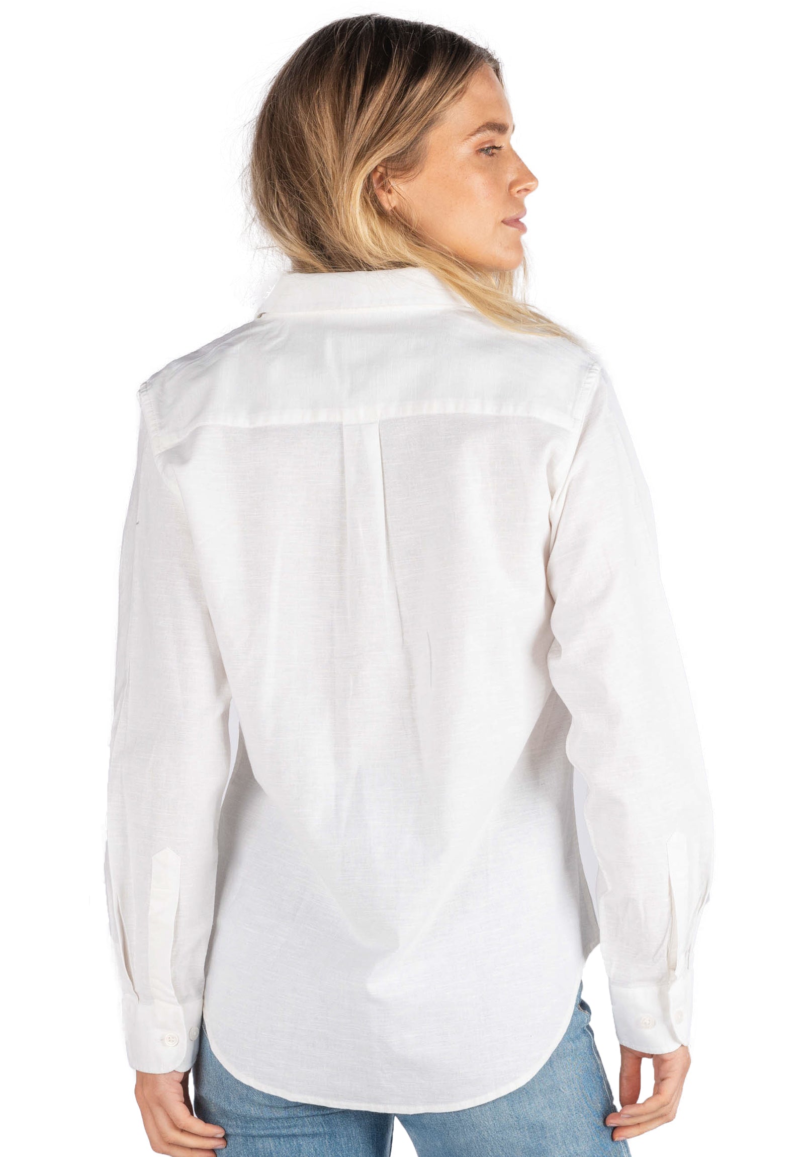 Essy White Linen Cotton Shirt – CAMIXA Essy White Linen Cotton Shirt – CAMIXA