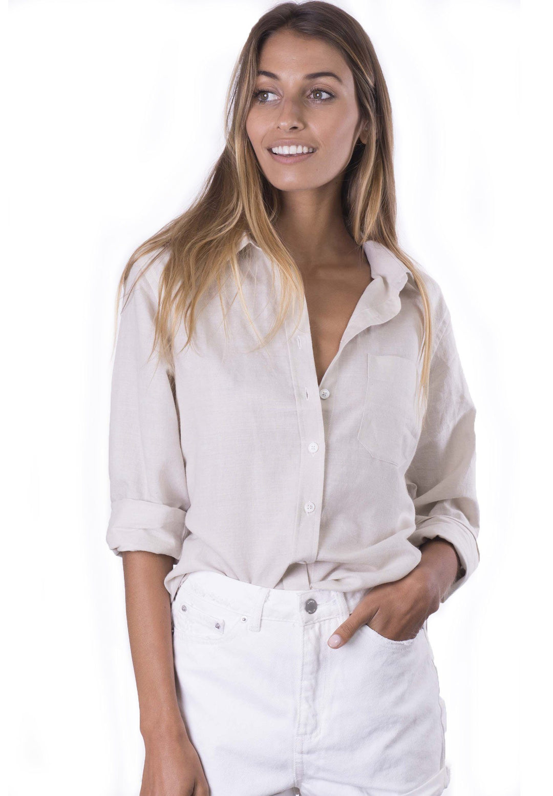 Iris Desert, Relaxed Linen Shirt