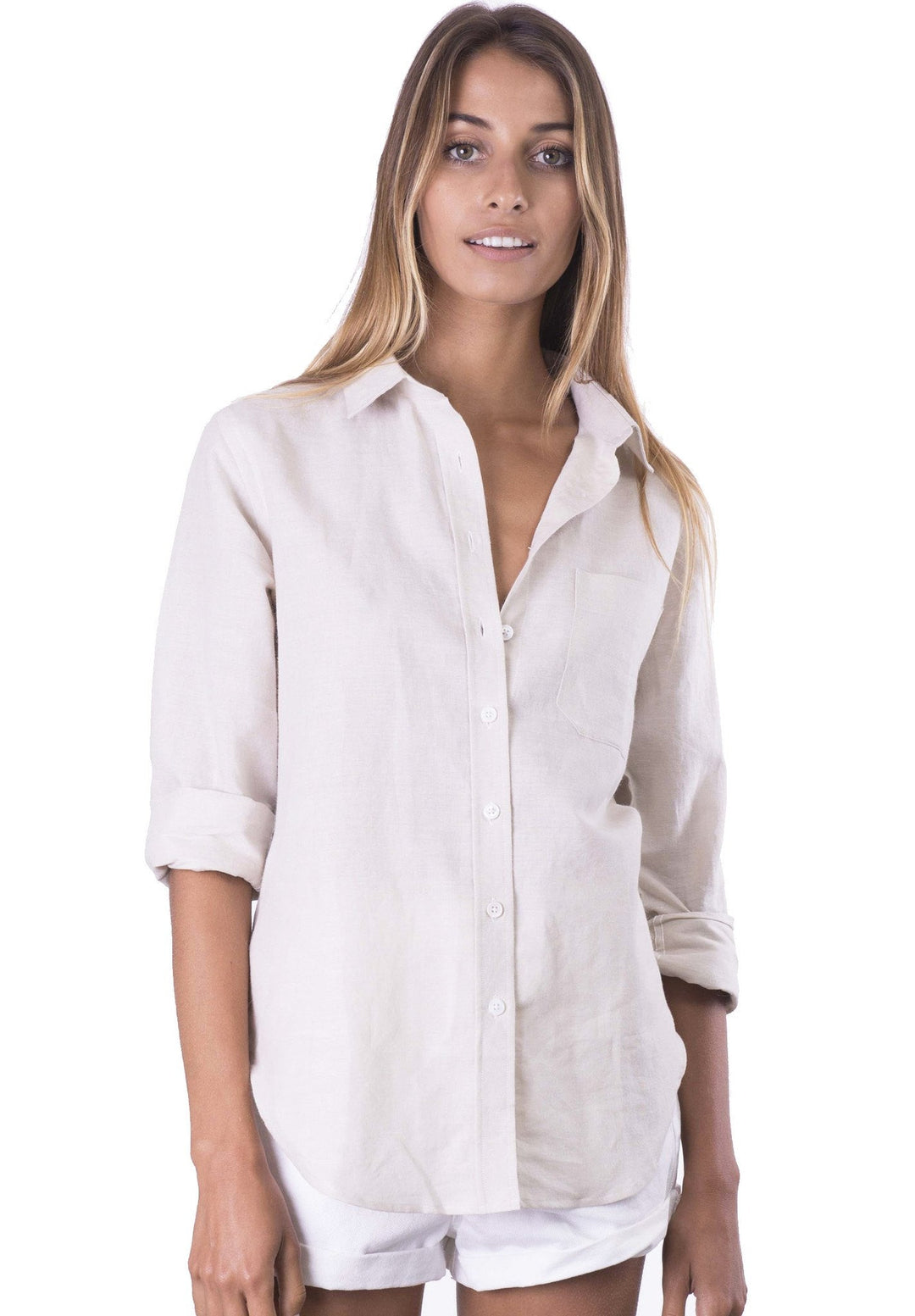 Iris Desert, Relaxed Linen Shirt