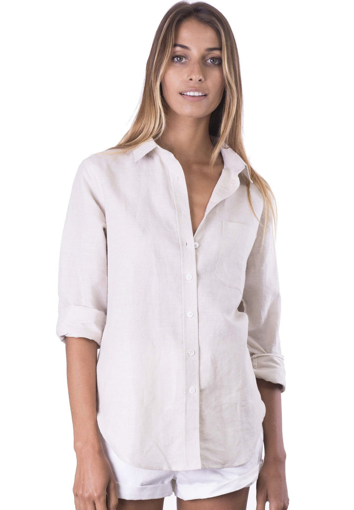 Iris Desert, Relaxed Linen Shirt