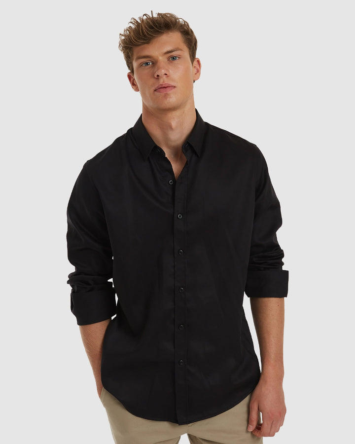 London Formal Black Shirt  - Non Iron Casual Fit