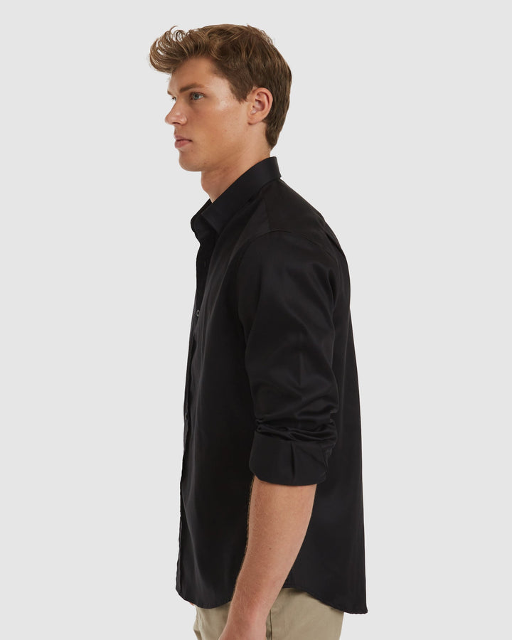 London Formal Black Shirt  - Non Iron Slim Fit