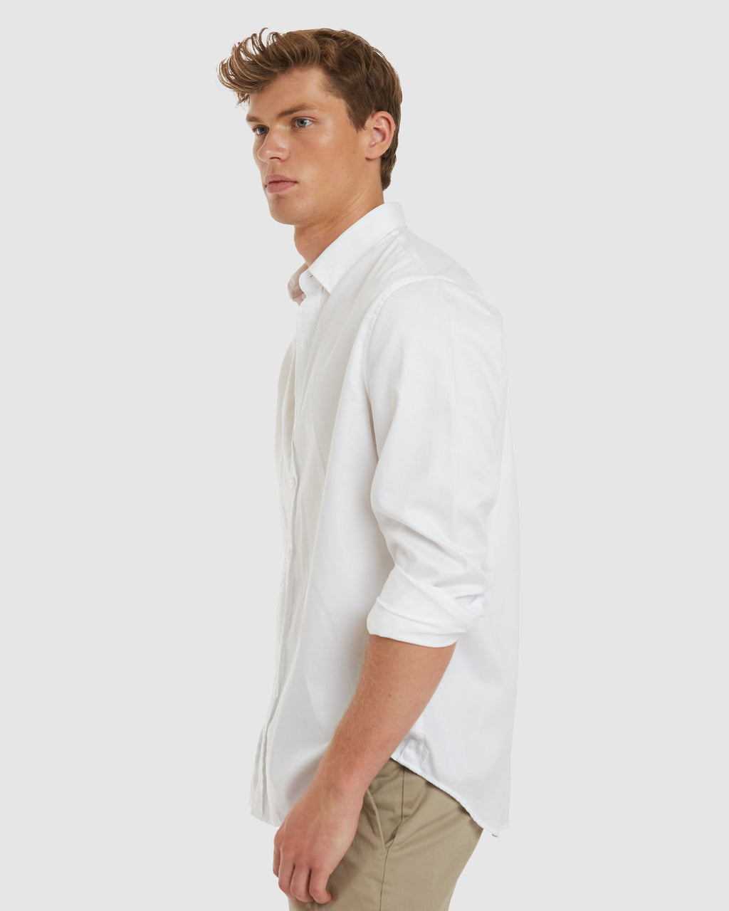 London-Casual Formal White Non Iron Cotton Shirt