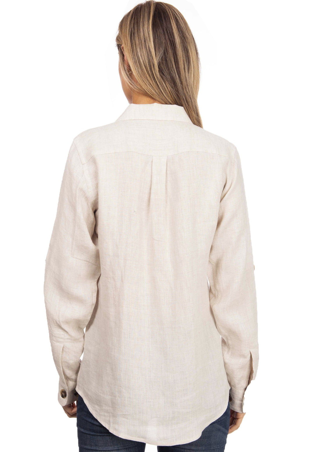 Revere Natural, Relaxed Linen Shirt