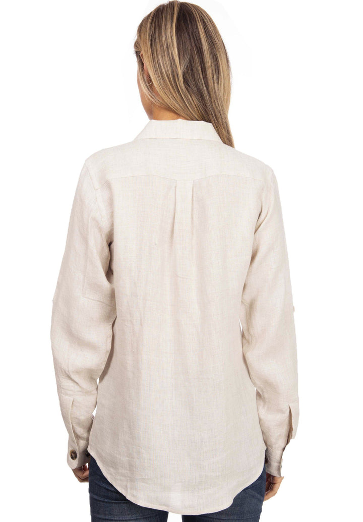 Revere Natural, Relaxed Linen Shirt