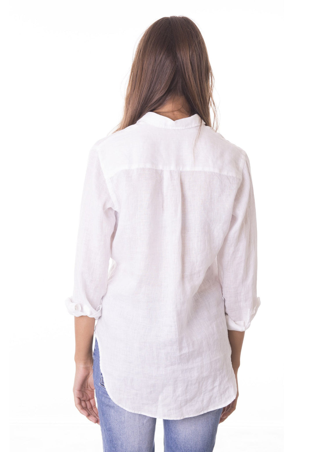 Lina White, Crushed Linen Shirt