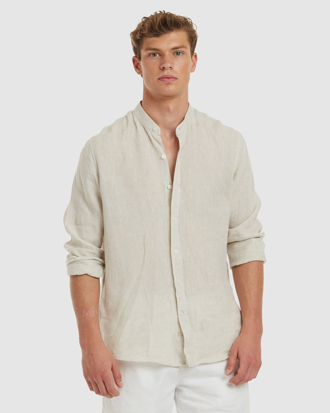 Men's Mandarin Collar Shirts – CAMIXA