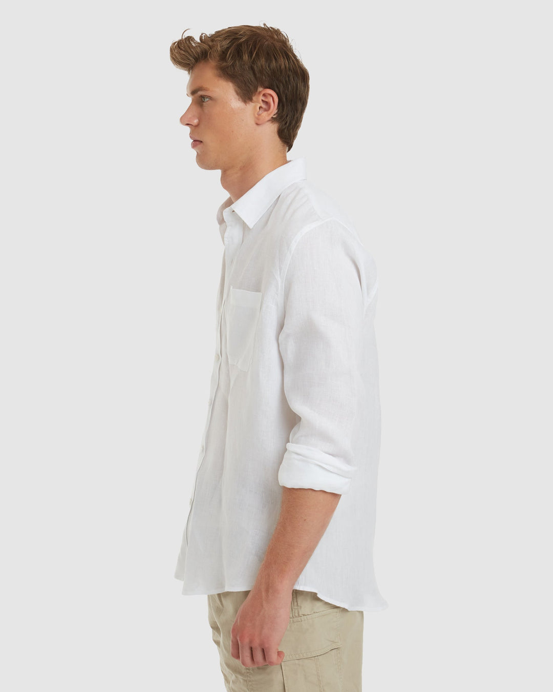 Tulum White Linen Shirt Long sleeve - Casual Fit