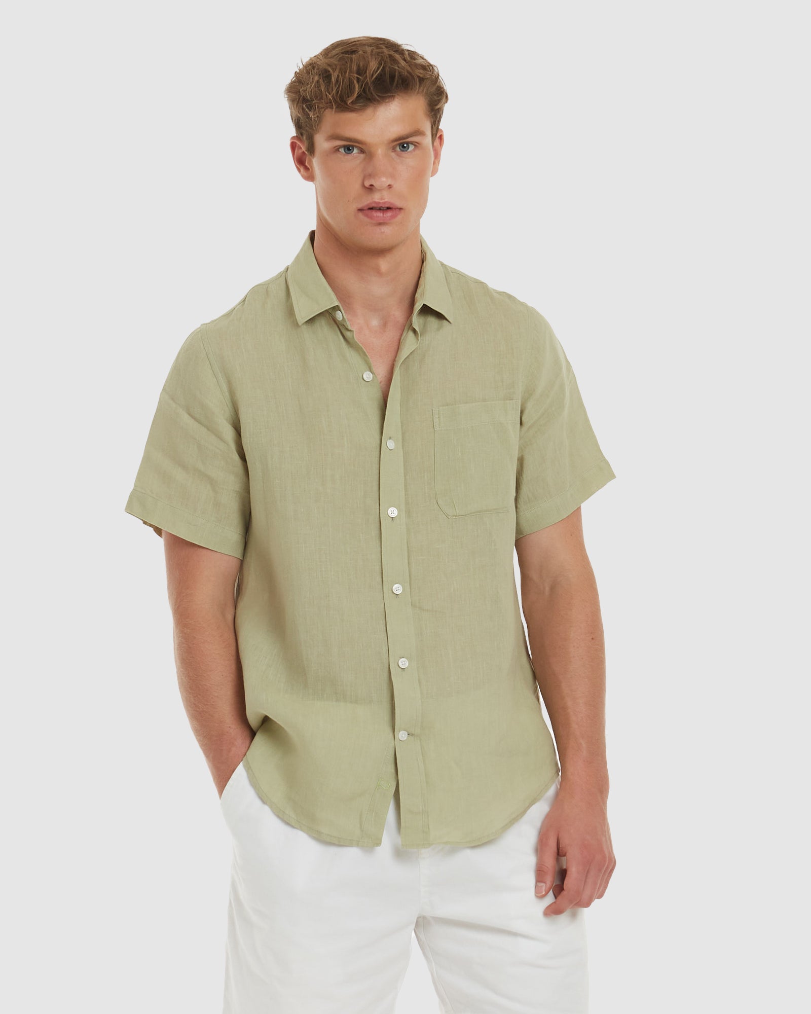 Ravello-SS No Tuck Safari Linen Shirt - Slim Fit – CAMIXA