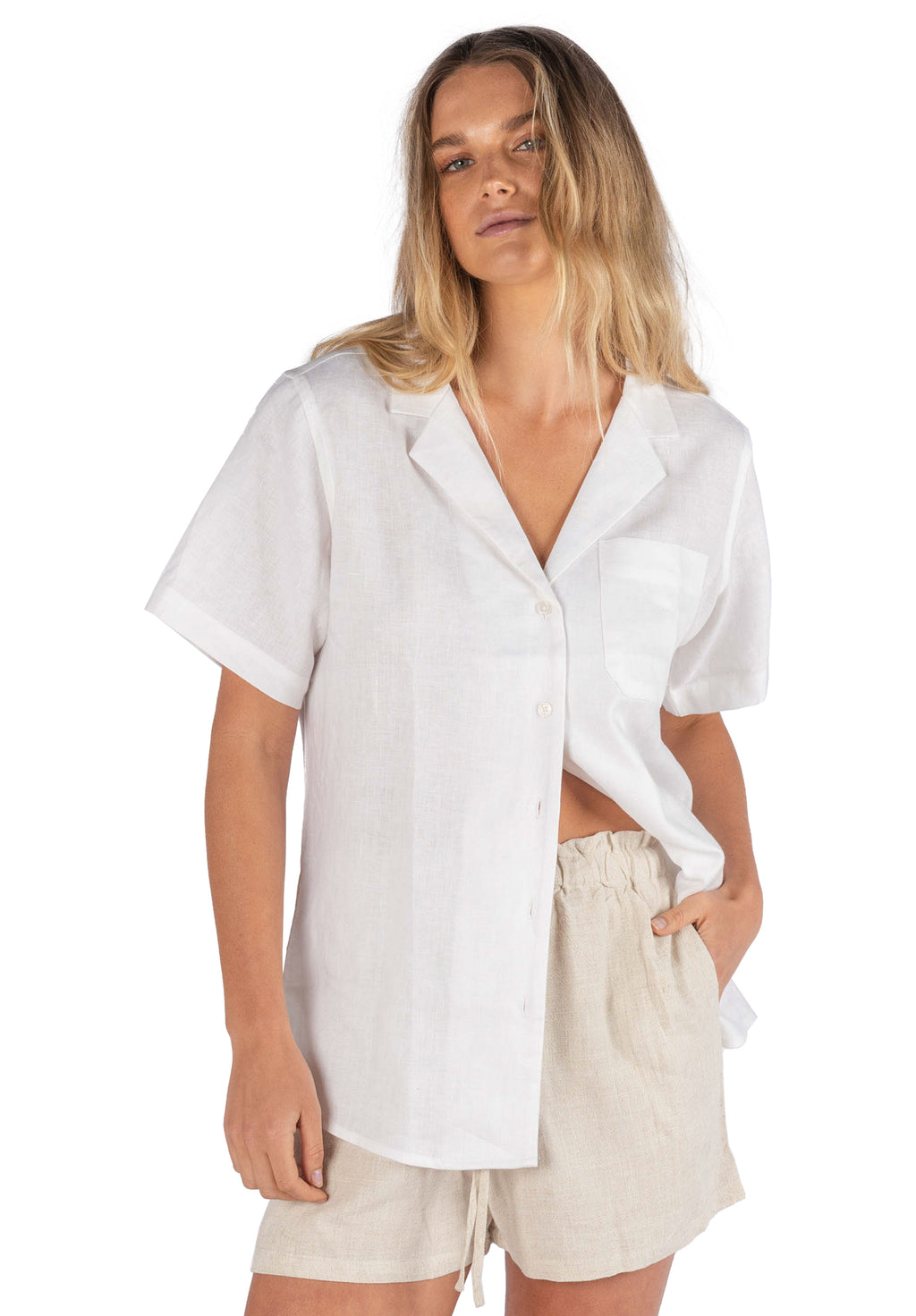 Revere Short Sleeve White