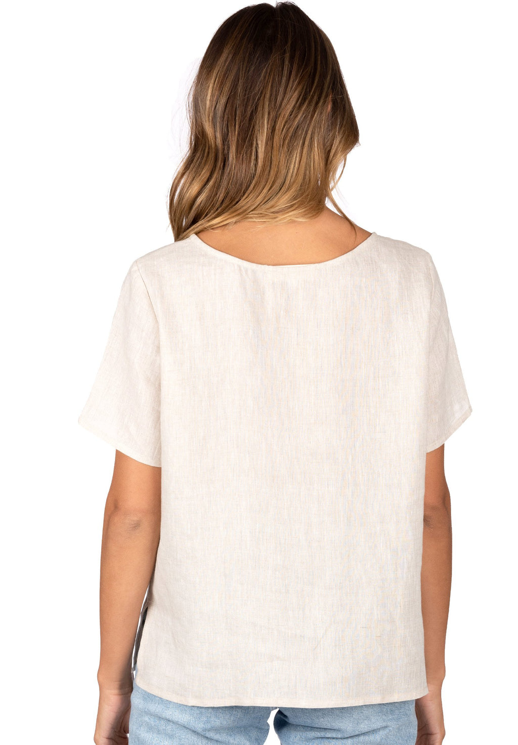 Teena Natural, Linen T-Shirt